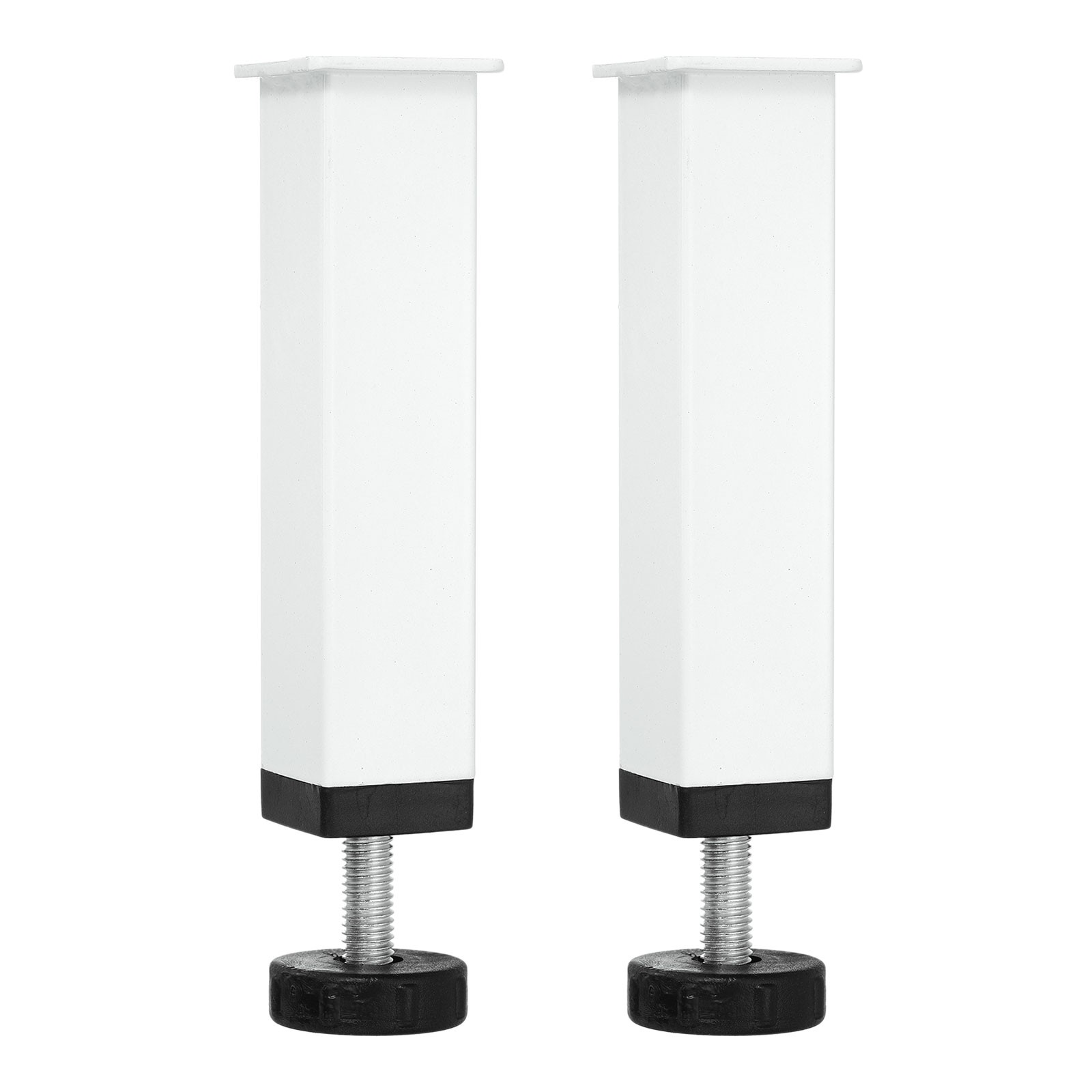 2 Pcs Adjustable Height Center Support Leg, 6" Bed Support Legs, White