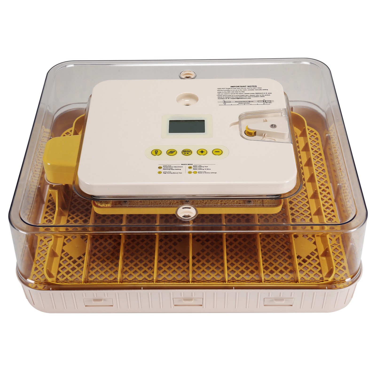 56 Egg Incubators for Hatching Eggs with Automatic Egg Turning and Humidificatio