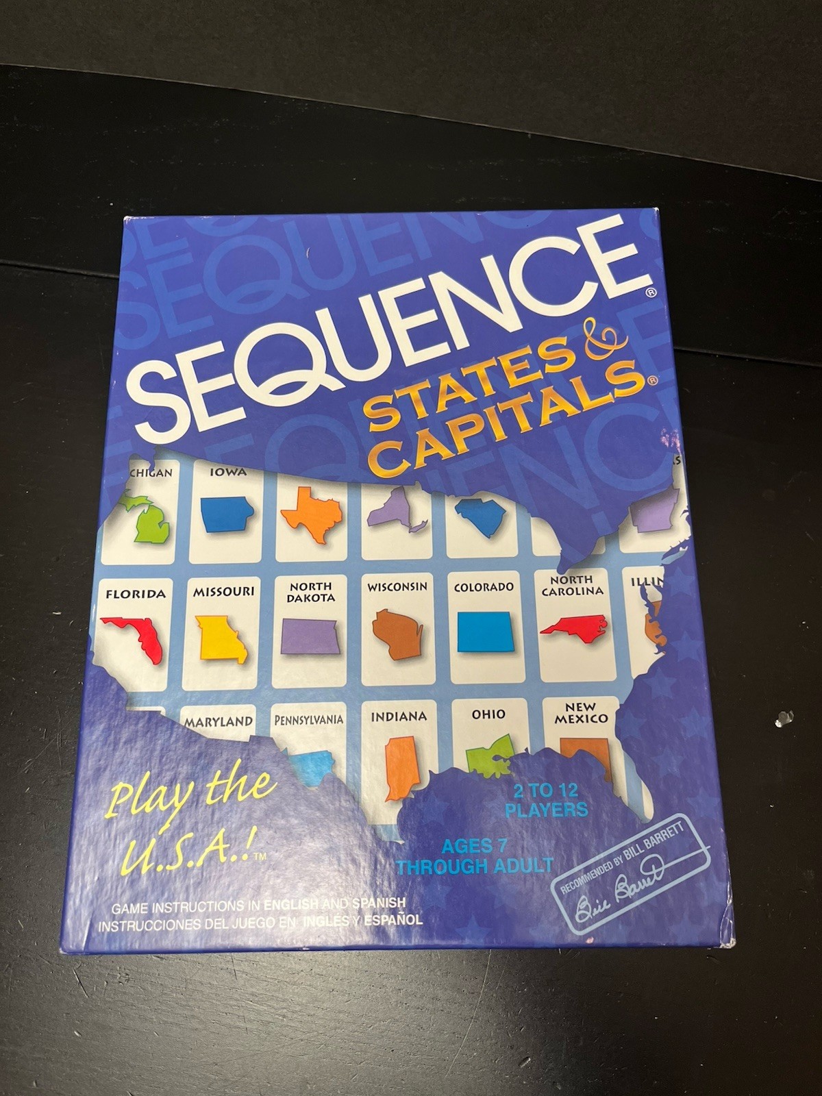 Sequence States & Capitals Board Game Jax Educational Geography 100% Complete!