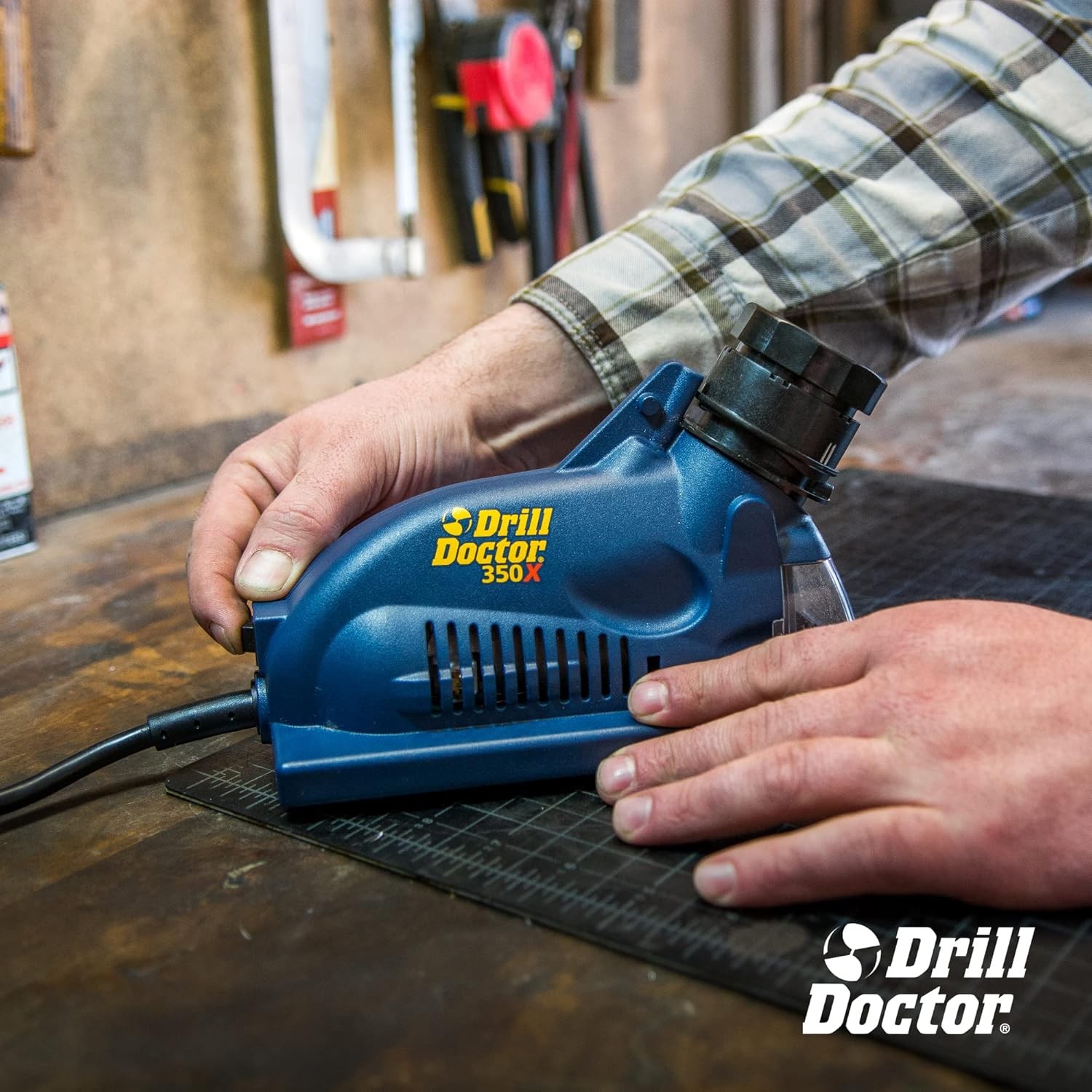 Drill Bit Sharpener 3/32" to 1/2" Electric Sharpener for Steel, Masonry DD350X