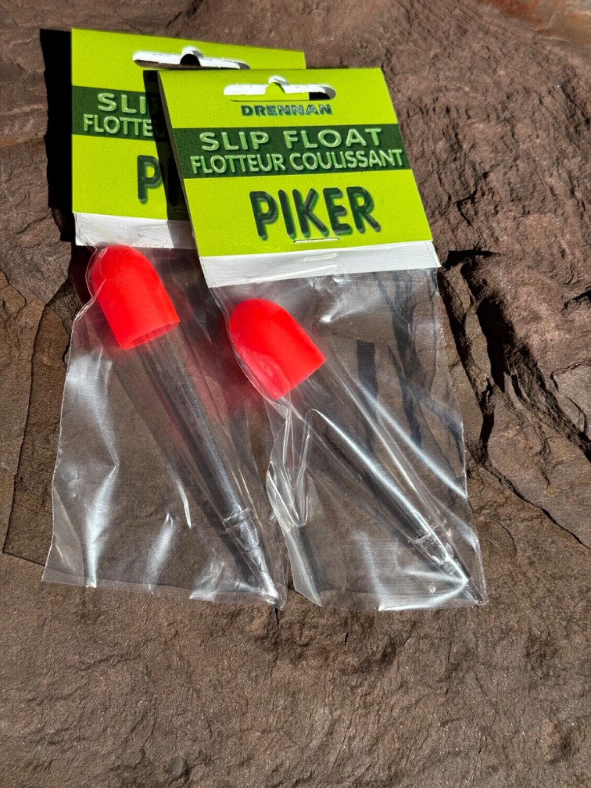 Float Fishing, Drennan Piker 6 Gram Fluorescent  Slip Floats, Set of 2
