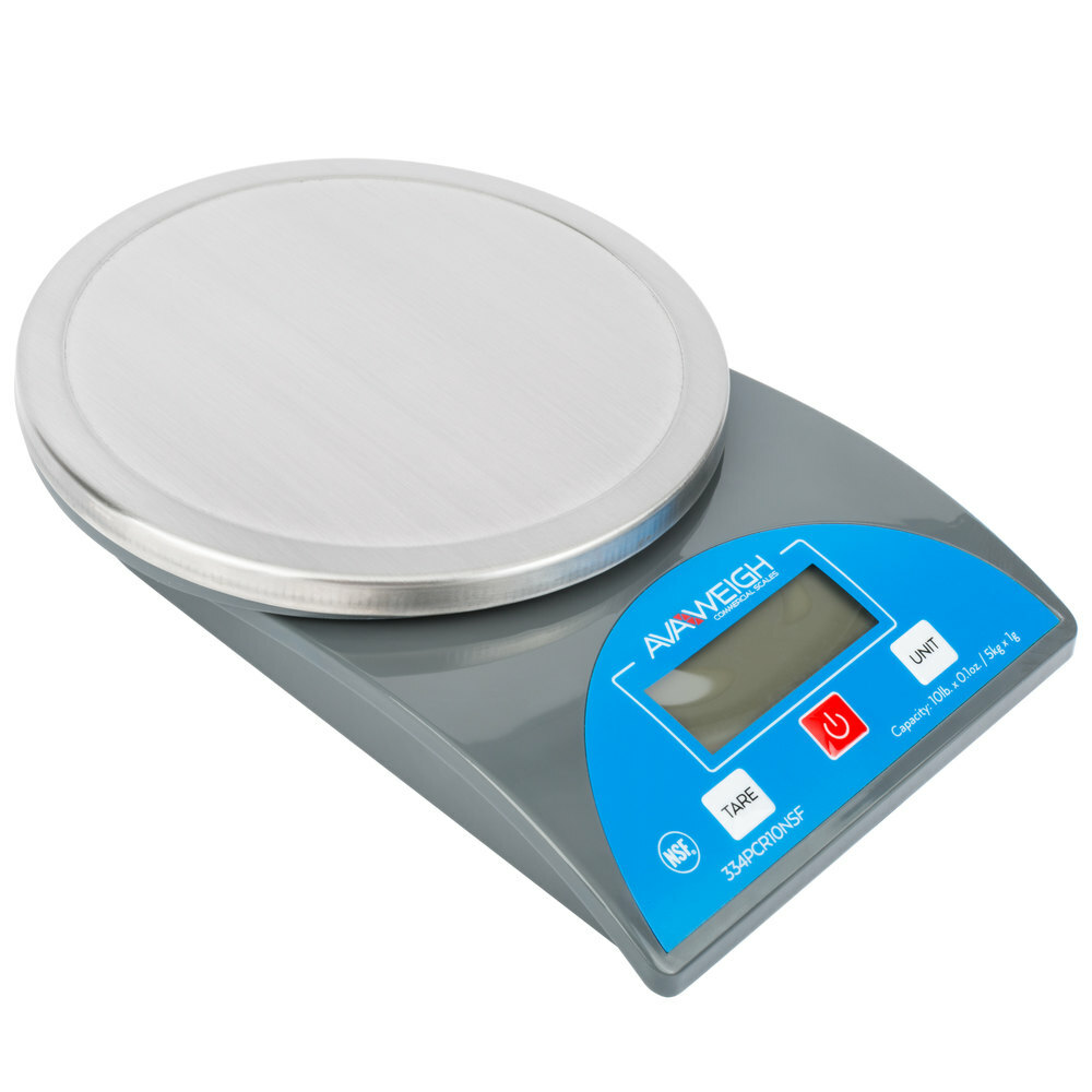 AvaTek PCR10 10 lb. Round Digital Portion Control Scale