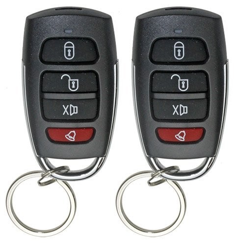 Car Alarm Security & Keyless Entry System, Trunk Pop with Two 4-Button Remote...