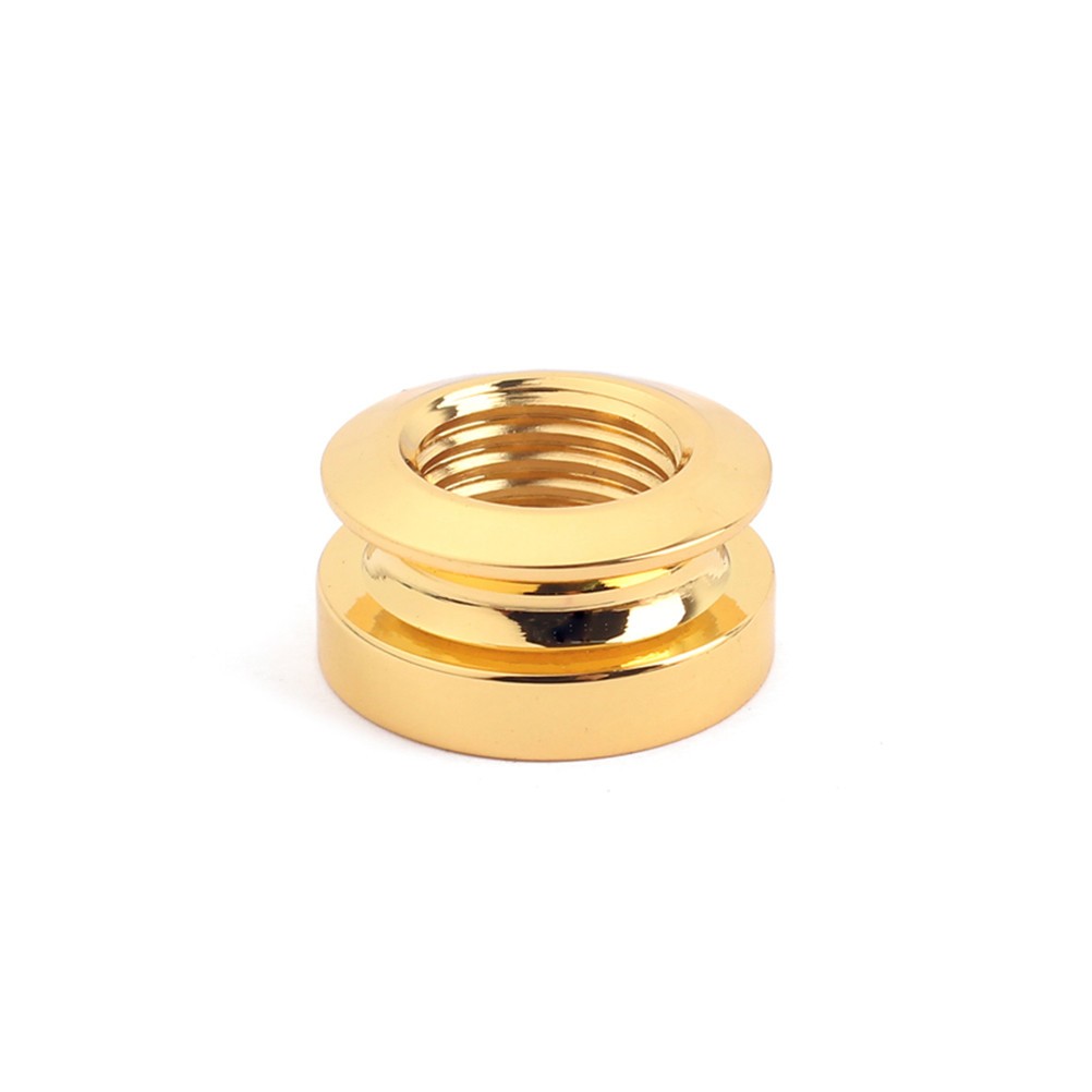 3 Pcs Guitar Strap Jack Endpin Adaptor Acoustic Button Gold Replacement