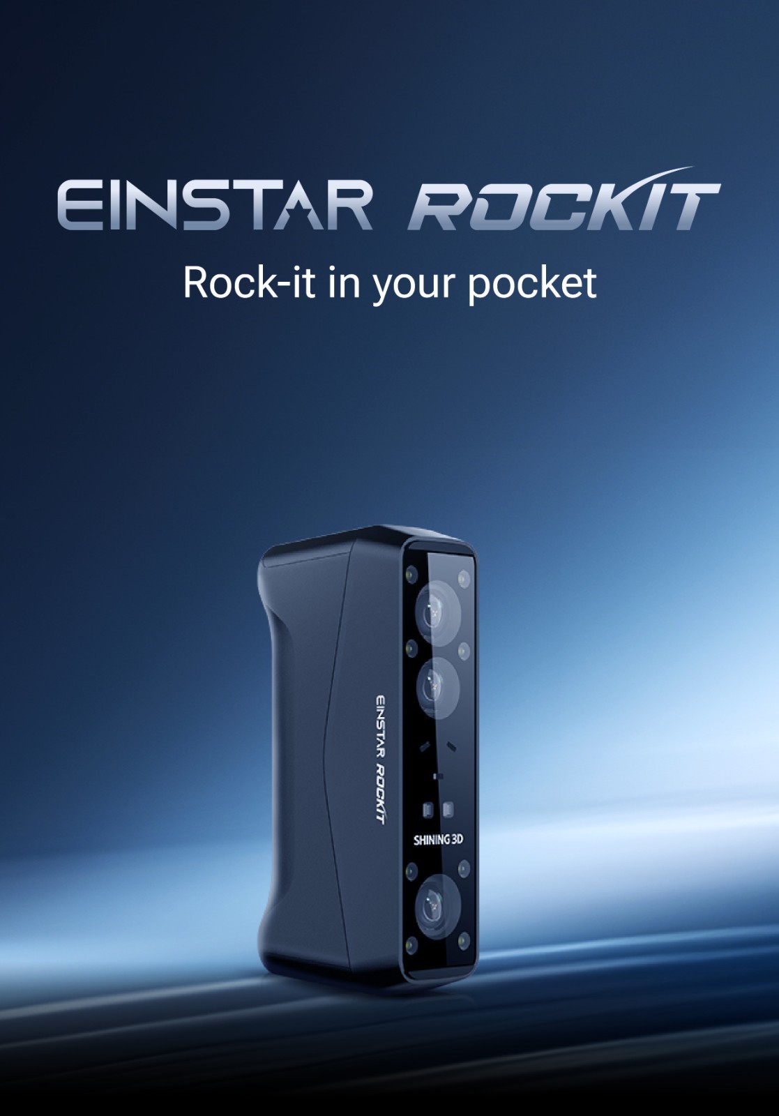 Einstar Rockit Portable 3D Scanner | Dual Blue Laser & IR | Reverse Engineering