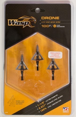 Drone 125gr. by Wasp Archery 125 Gra", Black
