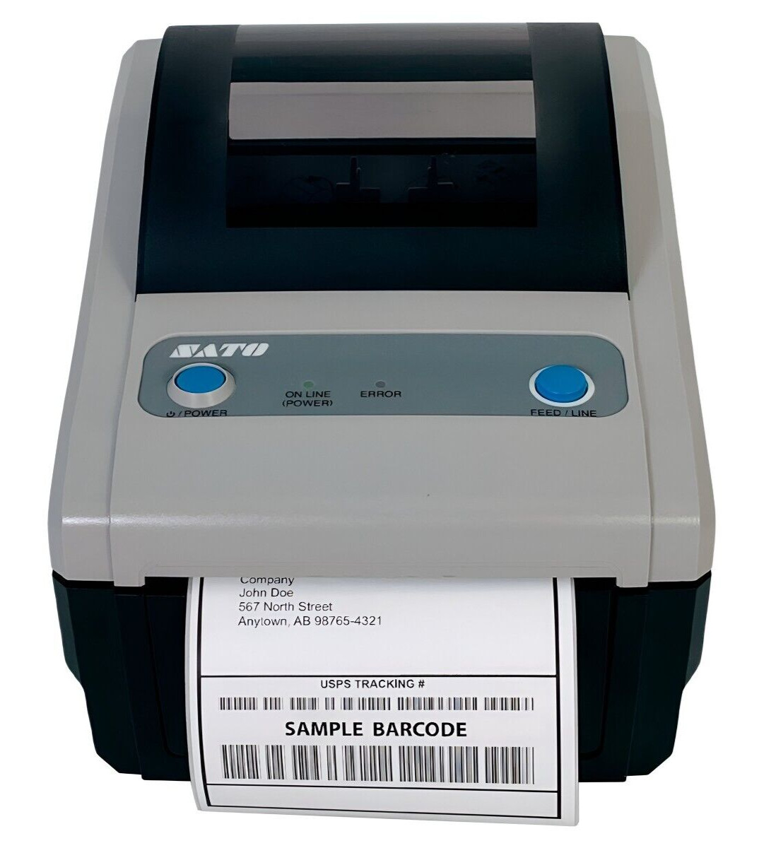 Easy-to-Use SATO CG412DT-LAN Direct Thermal Receipt Printer 300dpi No AC Adapter