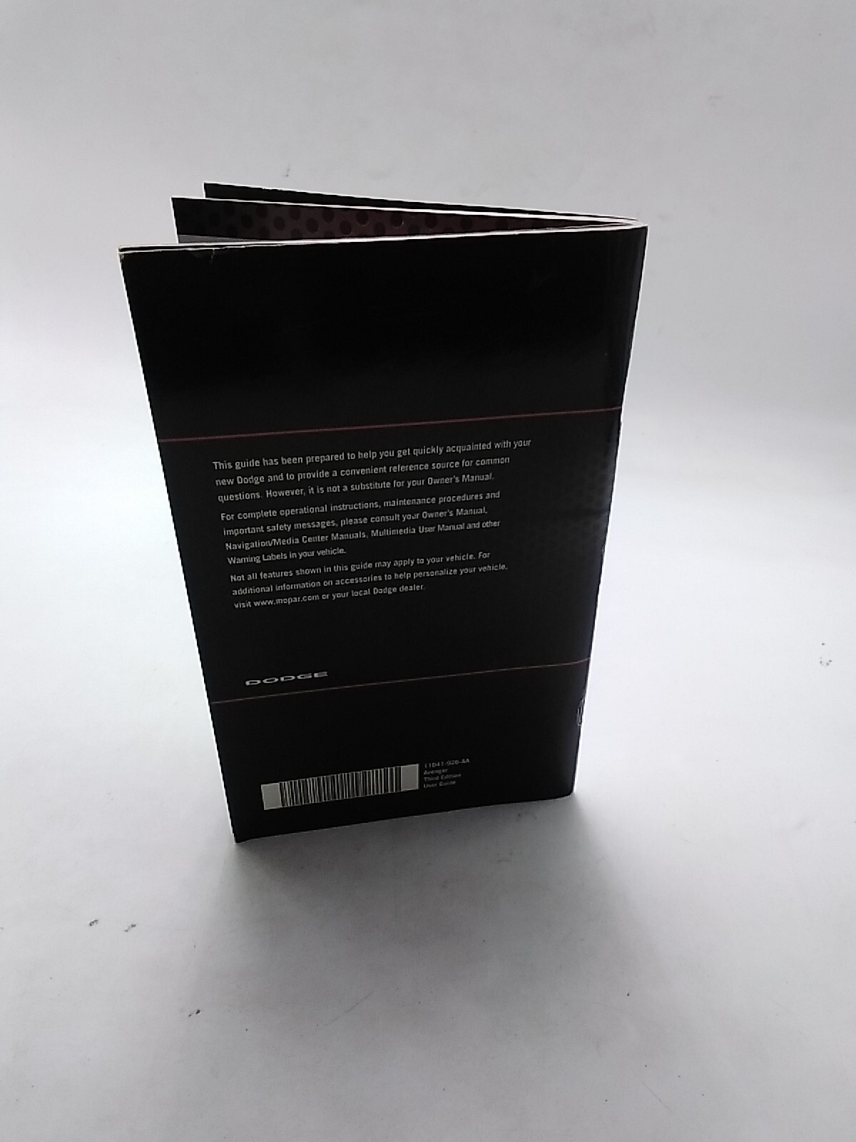 2011 Dodge Avenger User Guide OEM