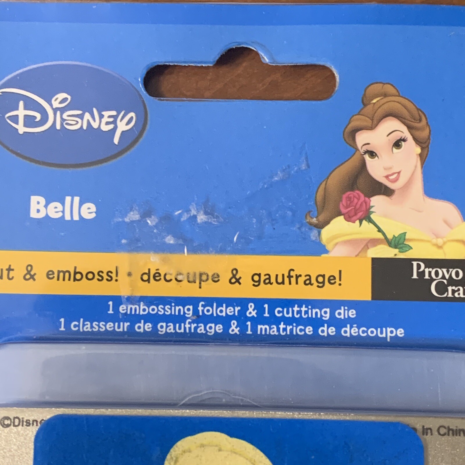 Provo Craft Belle Cuttlebug Disney Cutting Die Embossing Folder Beauty & Beast