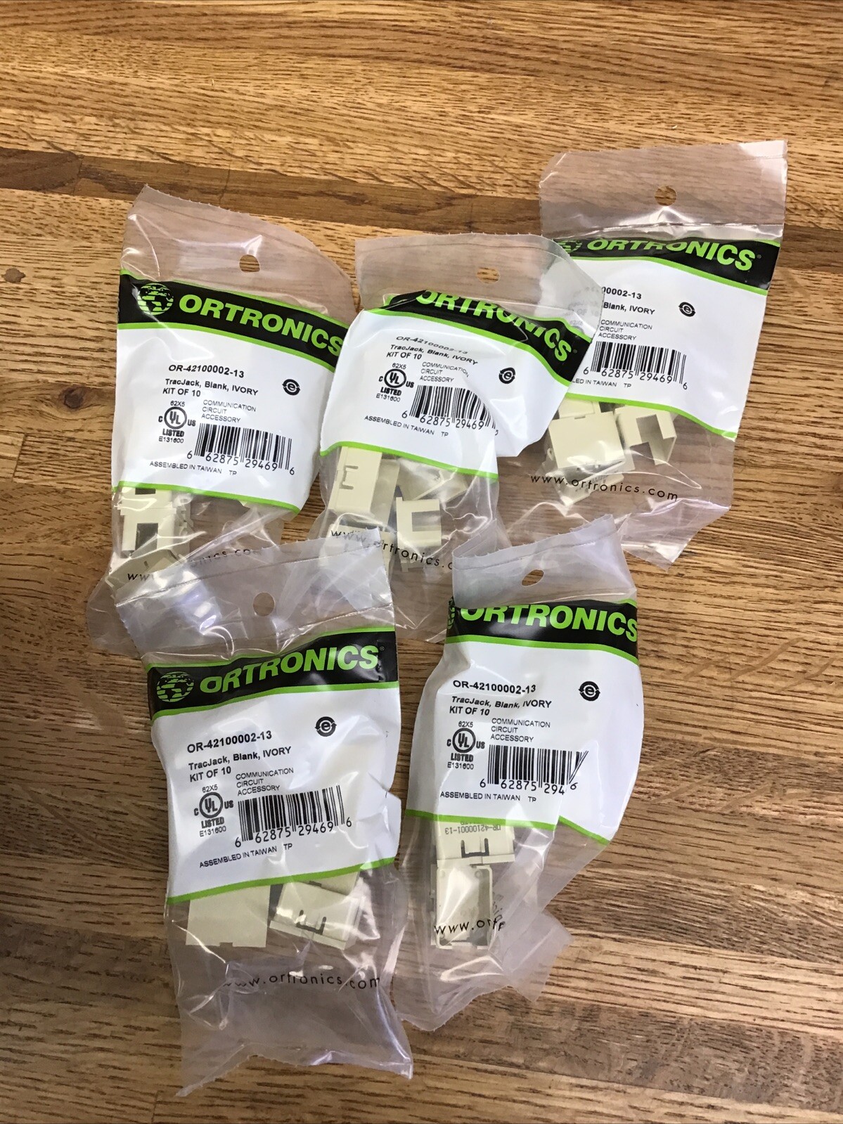 Lot Of 50. Ortronics - OR-42100002-13 - TracJack - Blank - IVORY -  NEW