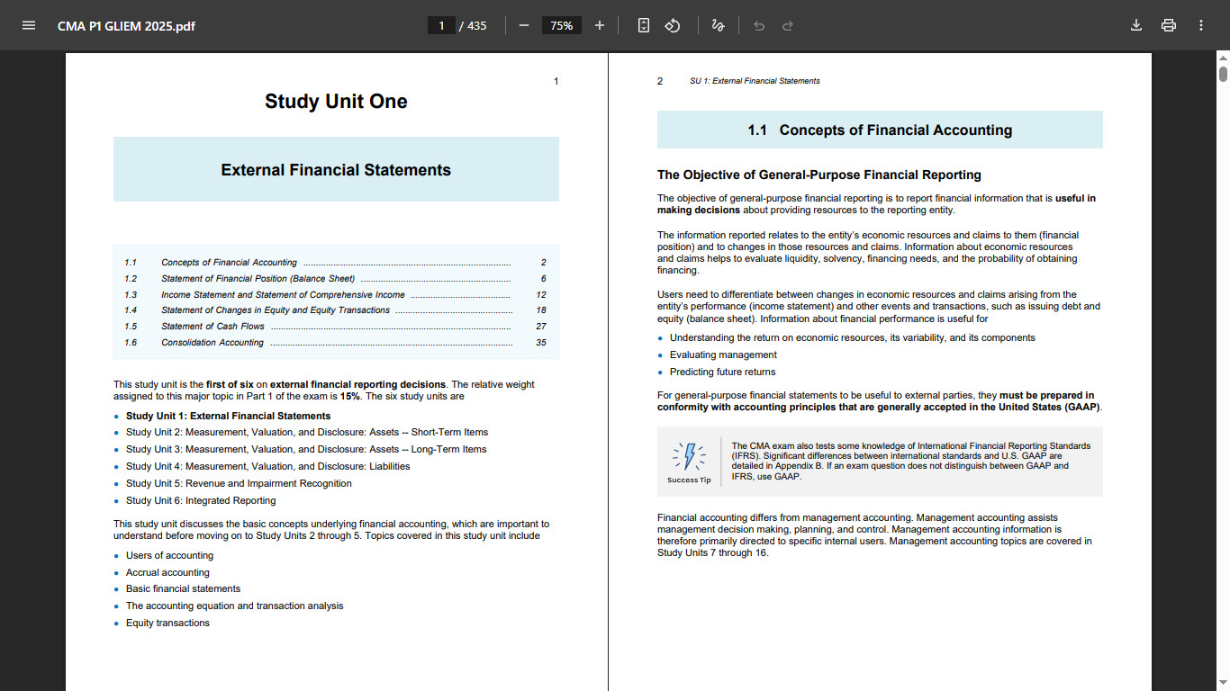 CMA PART1 STUDY NOTES - DIGITAL PDF NO SHIPPING