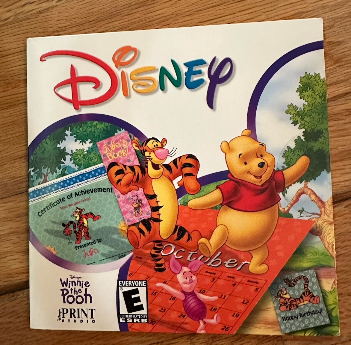 Disney Winnie the Pooh Print Studio CD-Rom Brand New Unopened