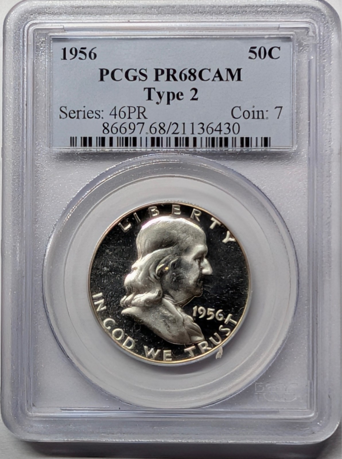 1956 PR68CAM PCGS Franklin Proof