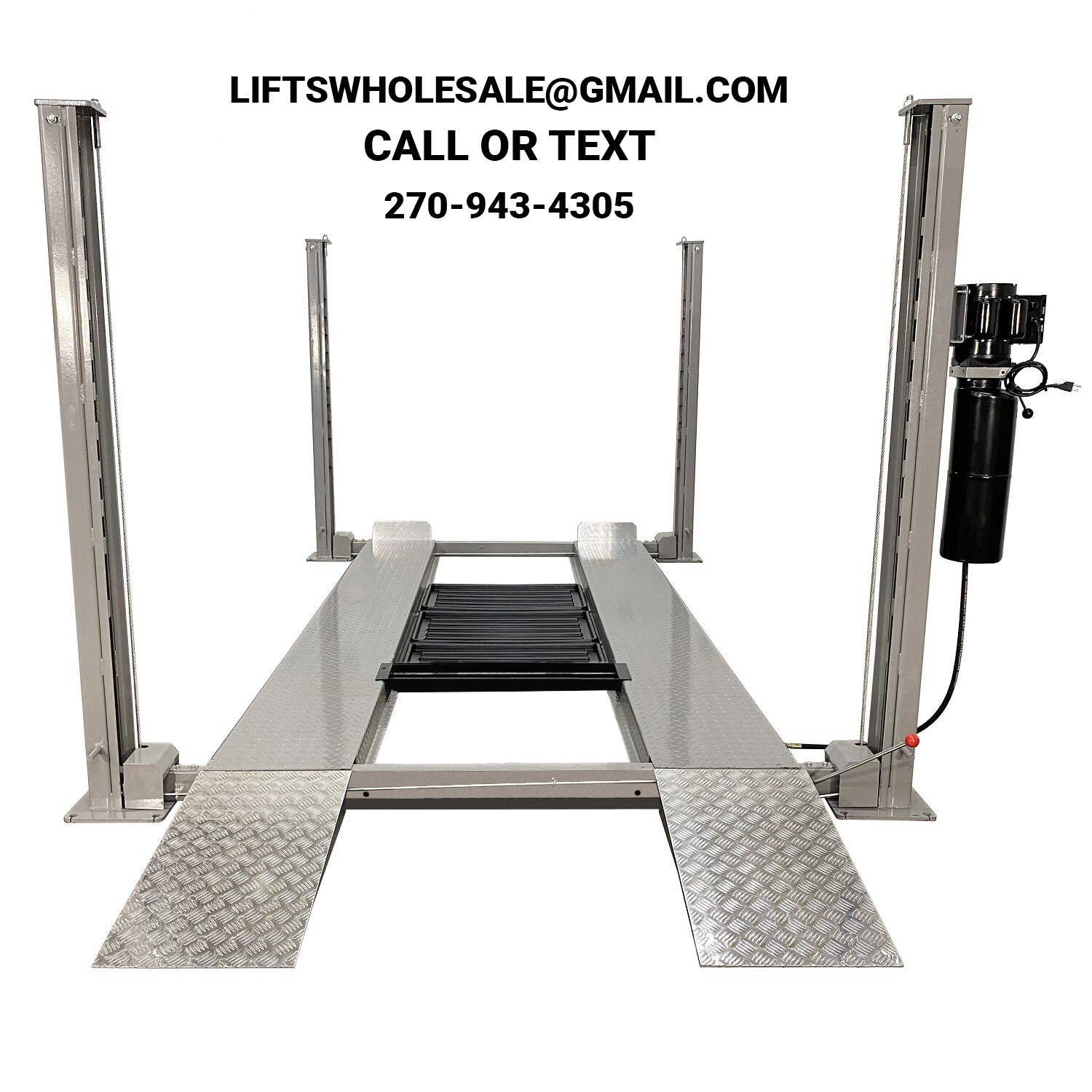 New Triumph NSS-8XLT 8,000 lb 4-Post Service/Storage Lift - Longer & Taller