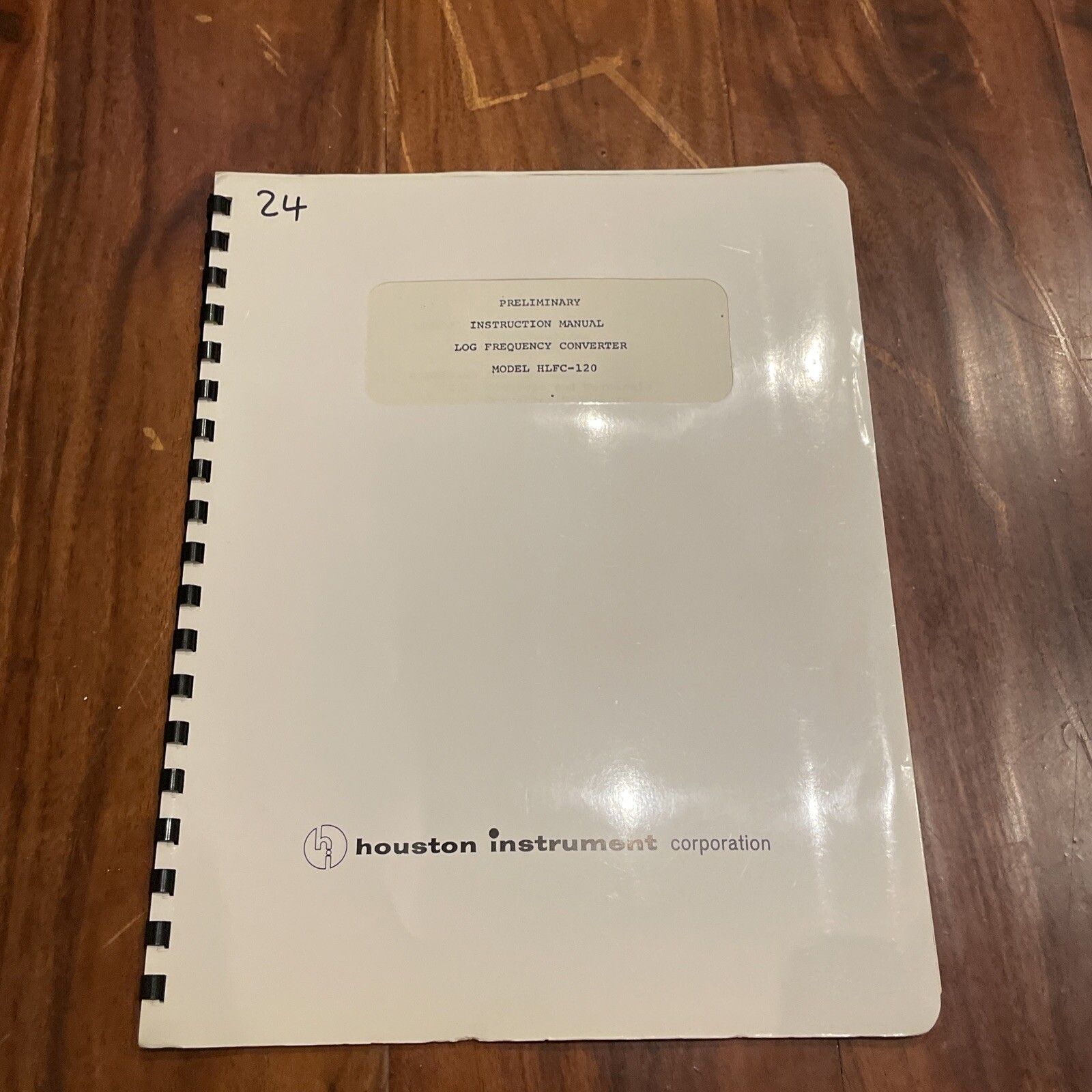 Houston Model HLFC-120 Log Frequency Converter Preliminary Instruction Manual