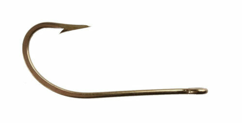 Mustad 3407BR-8/0 O'SHAUGHNESSY HOOK, Cut Bait, Shrimp, Squid, Choose QTY Value!