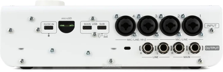 Yamaha URX44 USB-C Audio Interface - White