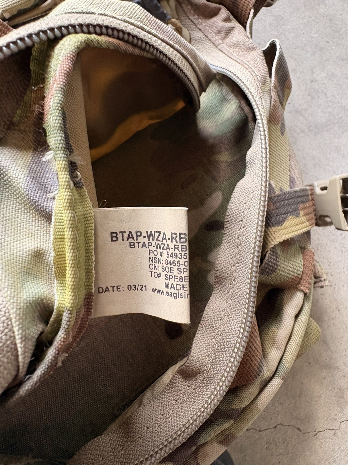 Eagle Industries BTAP Beaver Tail Assault Pack & Zip-On Panel Matrix Multicam