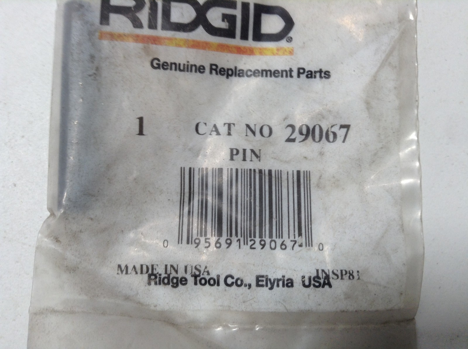 NEW Genuine OEM RIDGID 29067 Pin