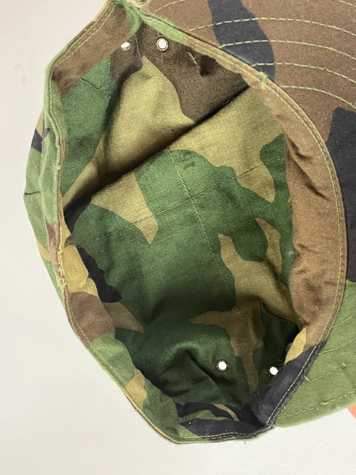 Genuine Camouflage Military Cap Hat Typer II 2 Utility Woodland DLA100 81c3422