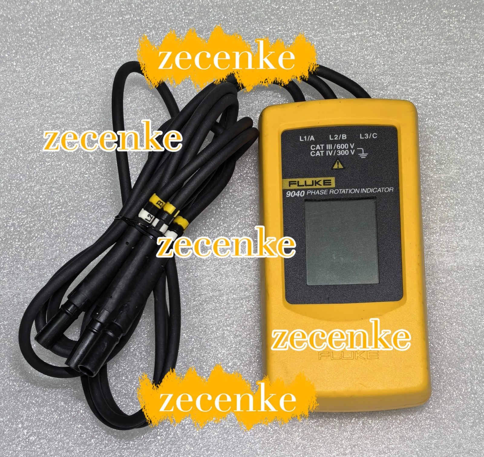 Fluke 9040 Digital Phase Rotation Indicator Tester Meters Used/