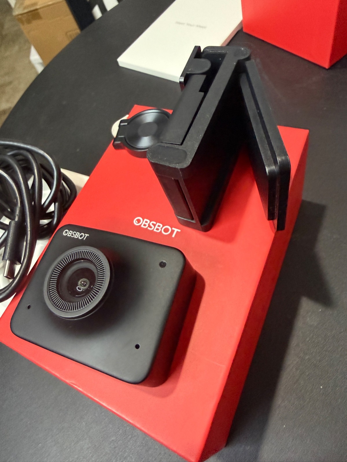 OBSBOT Meet 2-4K Webcam for PC with 1/2" Sensor, AI Framing, Autofocus, tiny