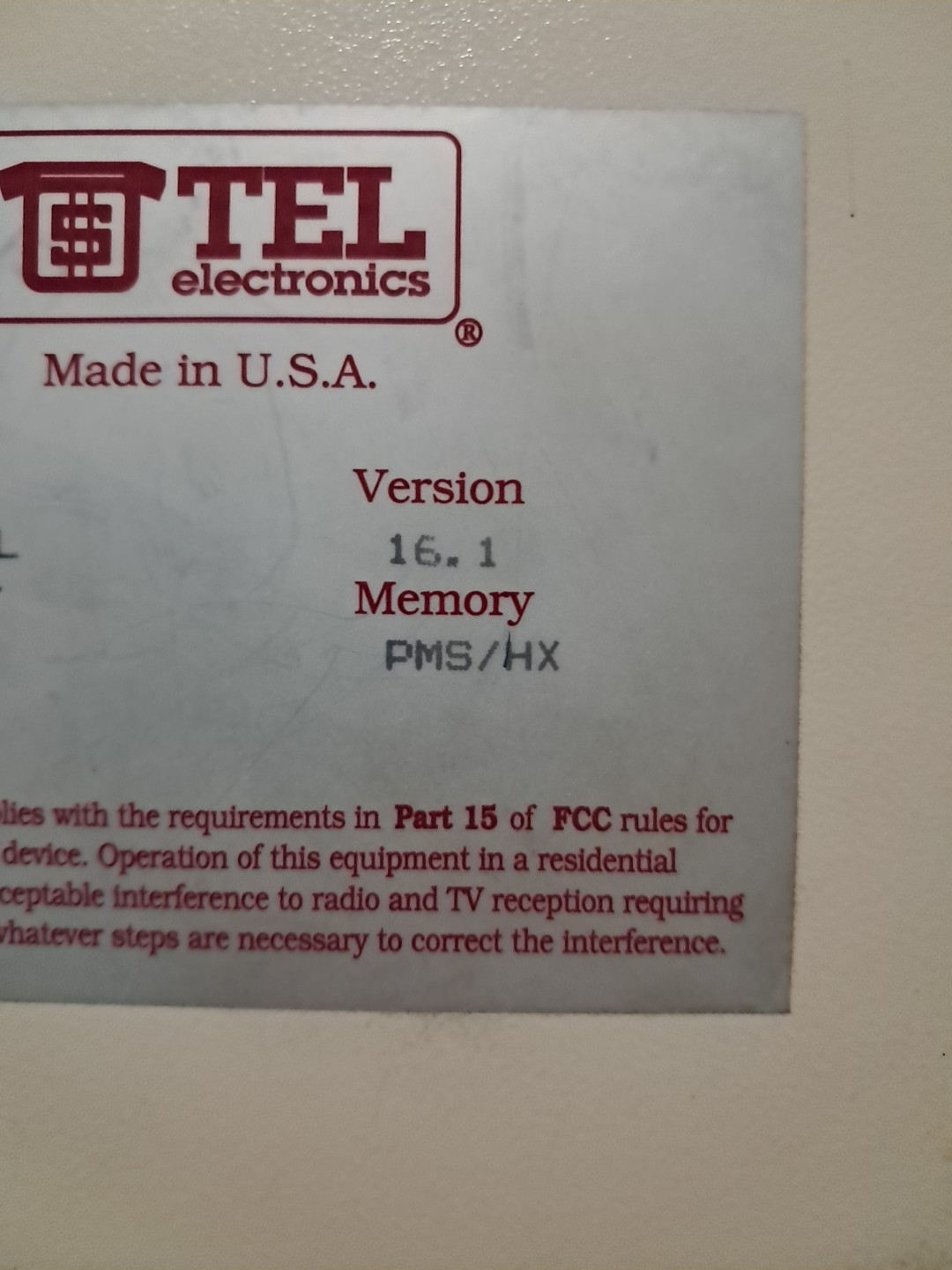 TEL electronics Inn-Form XL v16.1 Untested