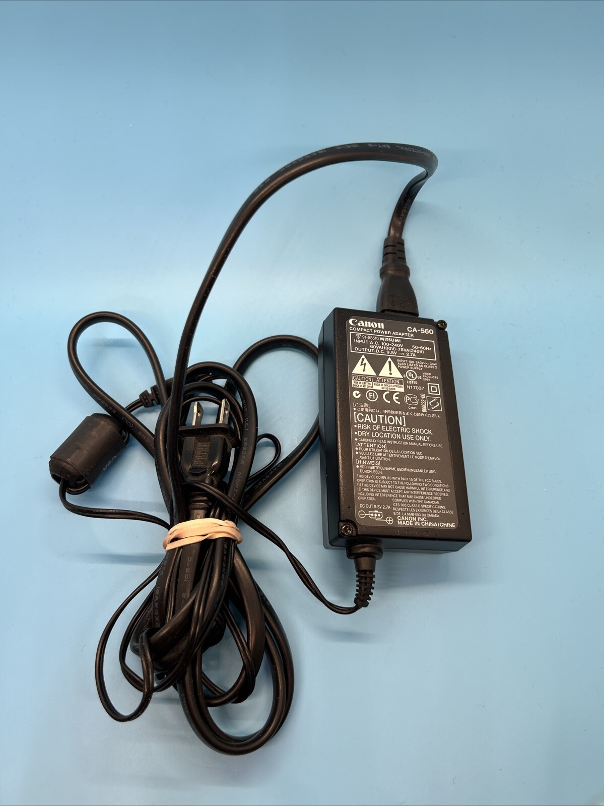 Canon OEM CA-560 AC Charger  + power cord 9.5V 2.7A