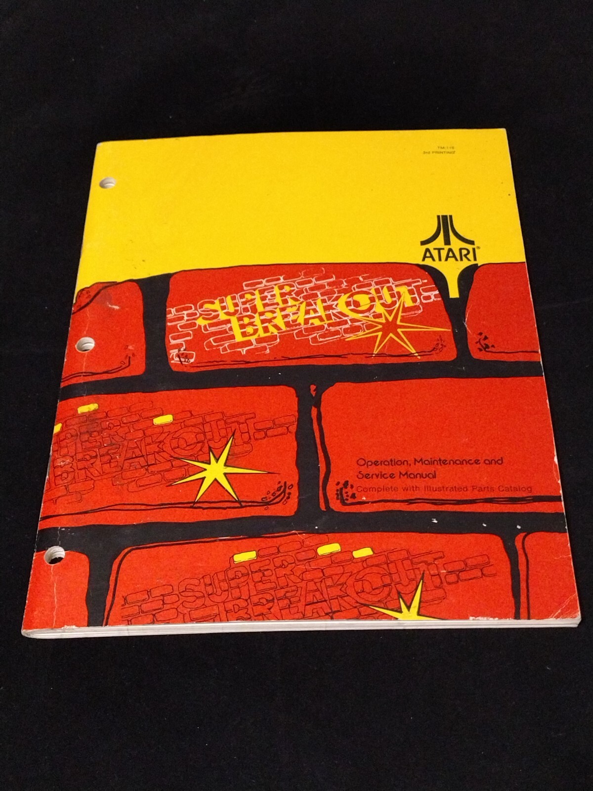 SUPER BREAKOUT OPERATION MANUAL (COMPLETE) ATARI 1978
