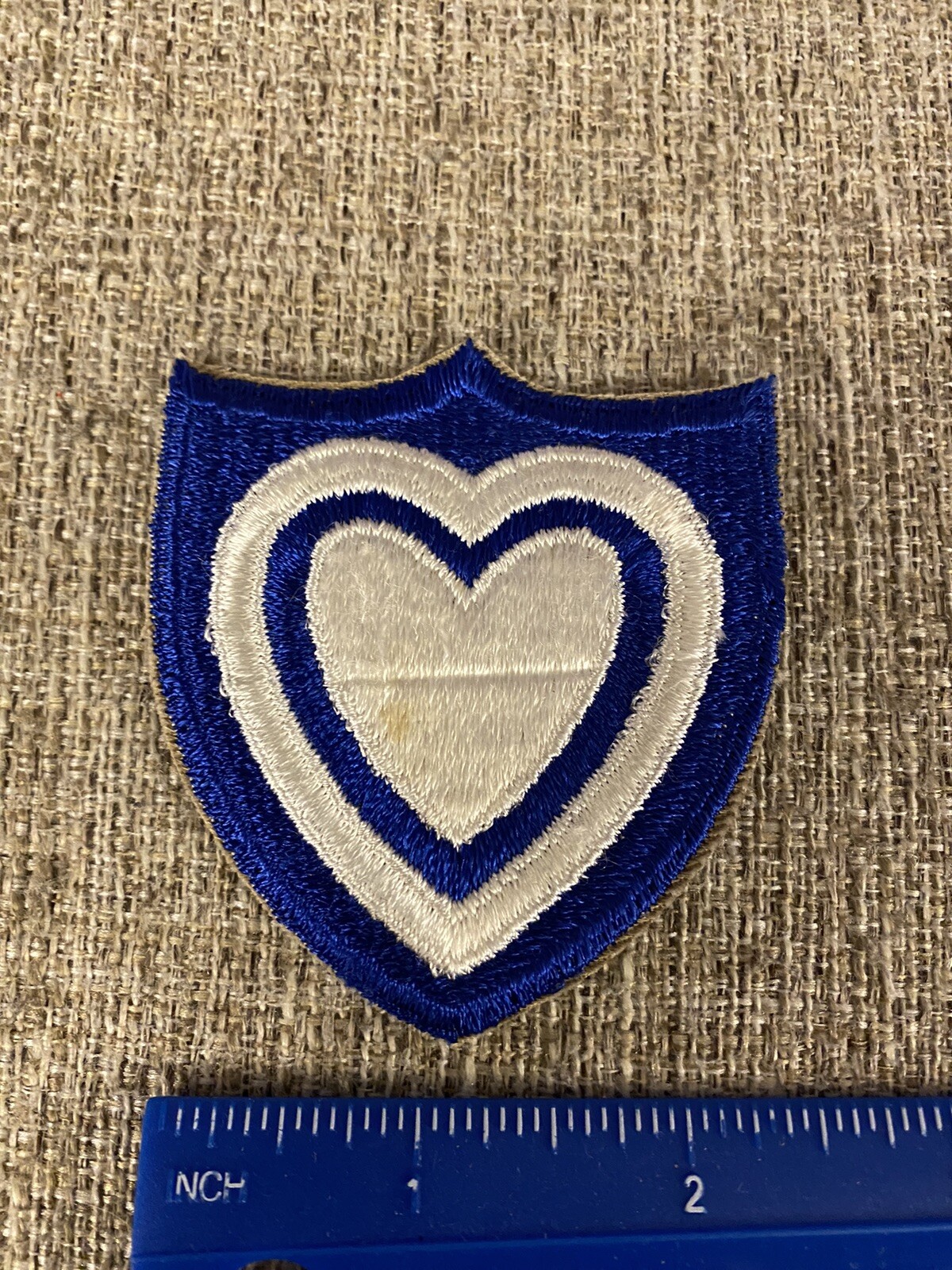 US Army 24th Corps Patch White Heart INV2331