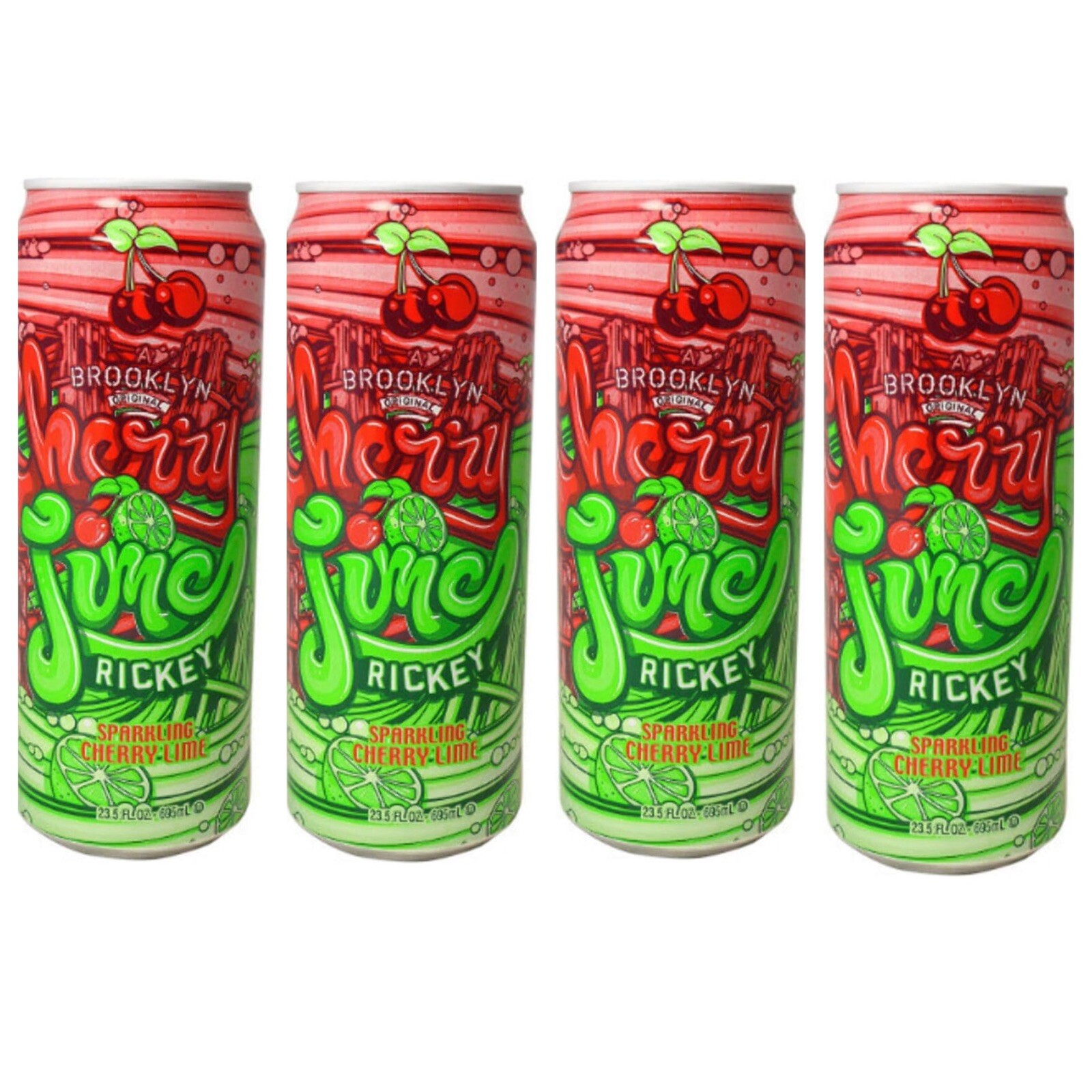 🔥NEW ITEM AriZona Lime Rickey Cherry 22 Ounce Bottle, Listing For 4 Cans 🔥🔥