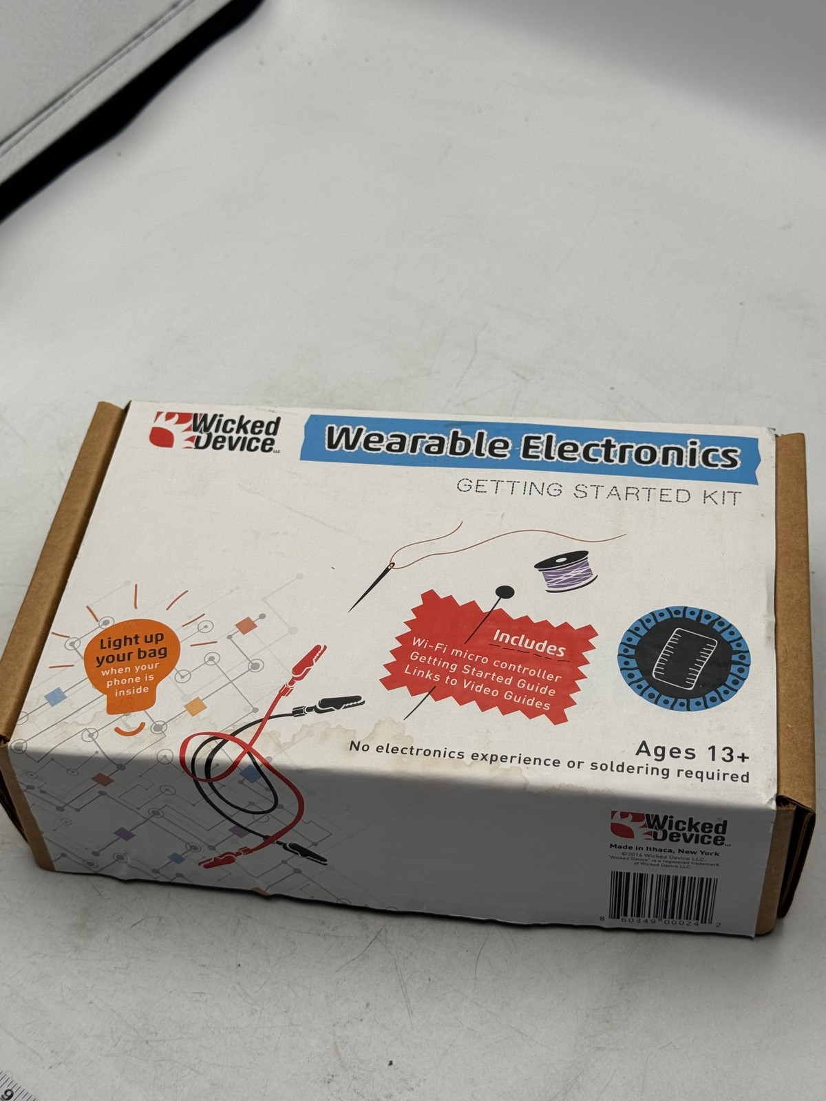 Wicked Device Wearable Electronics Getting Started Kit WiFi Microcontroller