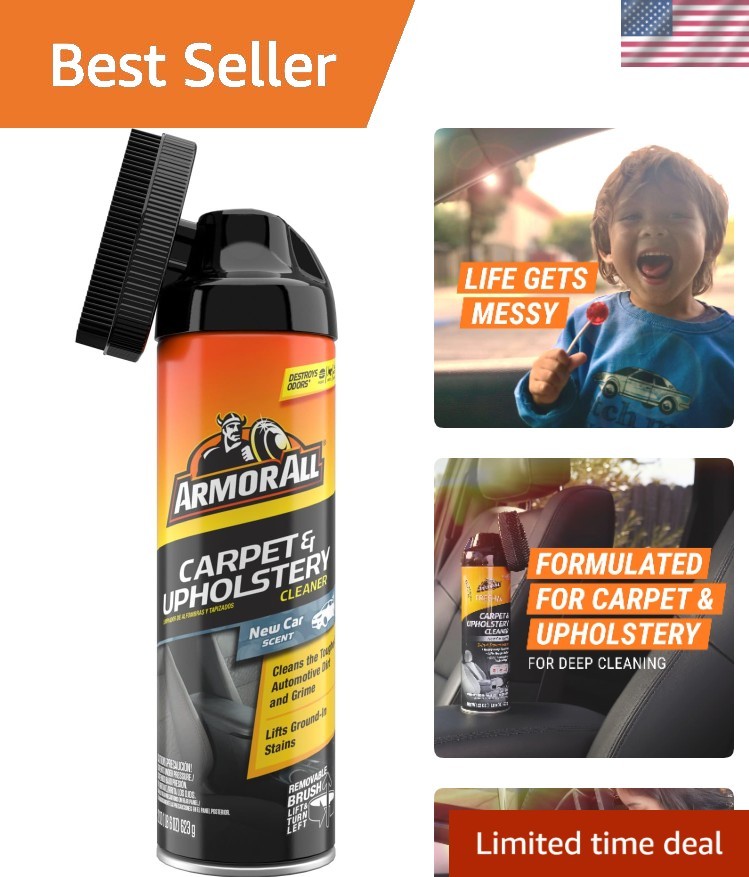 FRESH FX 22 oz Upholstery Cleaner Spray - 3-in-1 Stain Remover & Odor Eliminator