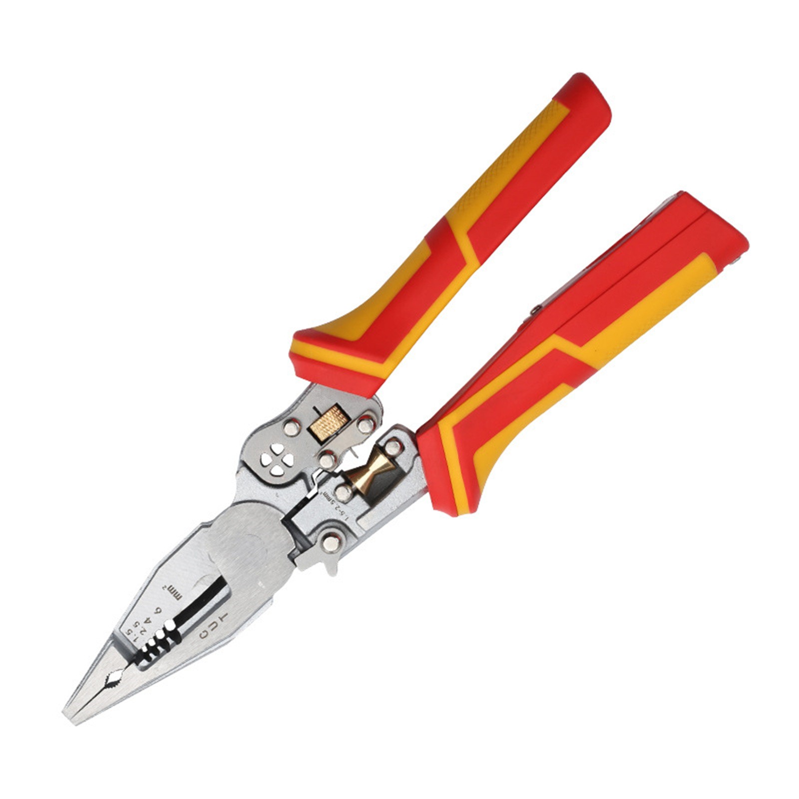 Wire Stripper Voltage Tester Pliers Multi Tool with Wire Cutter Twister Function