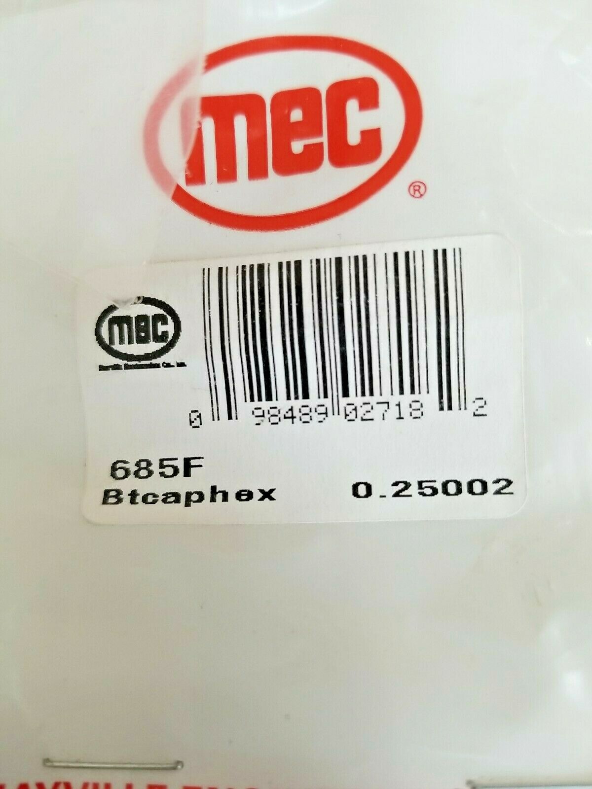 Mec HDW685F Bolt