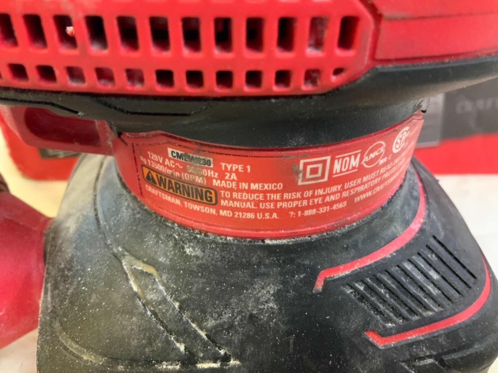 Craftsman CMEW230, 2.0 Amp. 1/4 Sheet Palm Sander