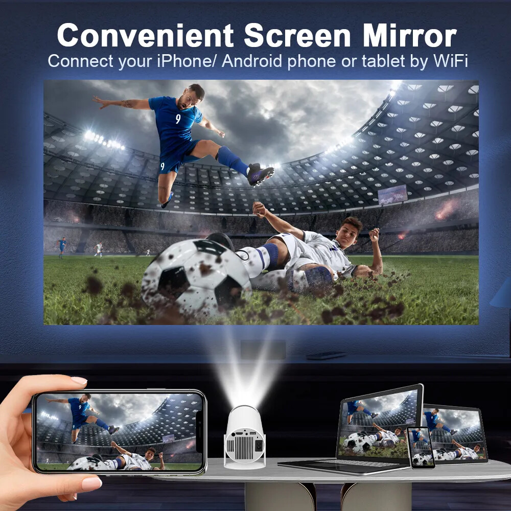 Proyector Para Moviles Celular Wifi Bluetooth Android Y Ios Iphone Portatil Mini