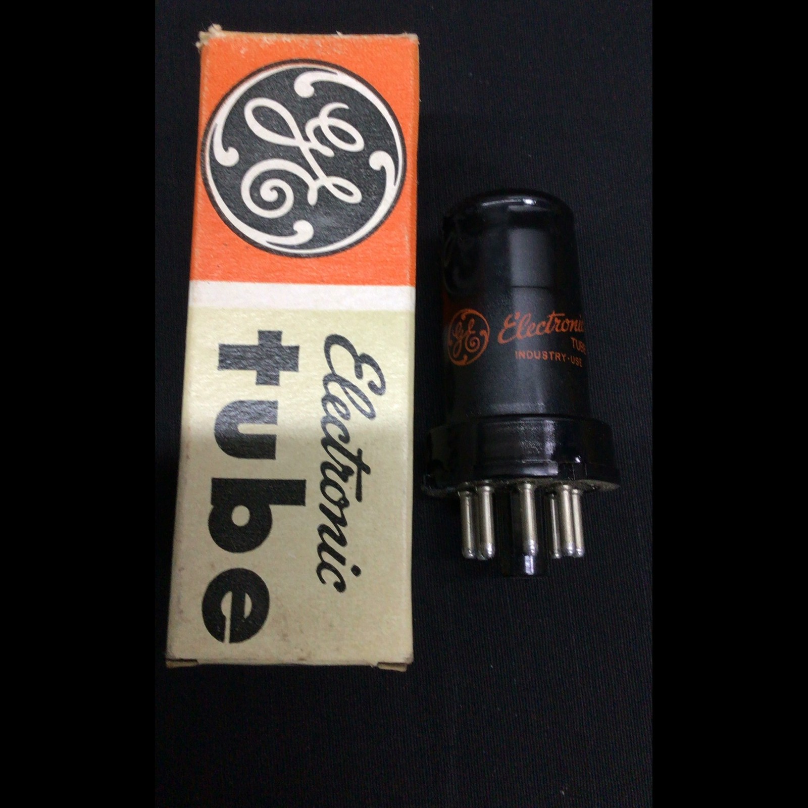NOS GE 6SJ7 Metal Radio Amplifier Vintage Vacuum Tube TESTED C.9571