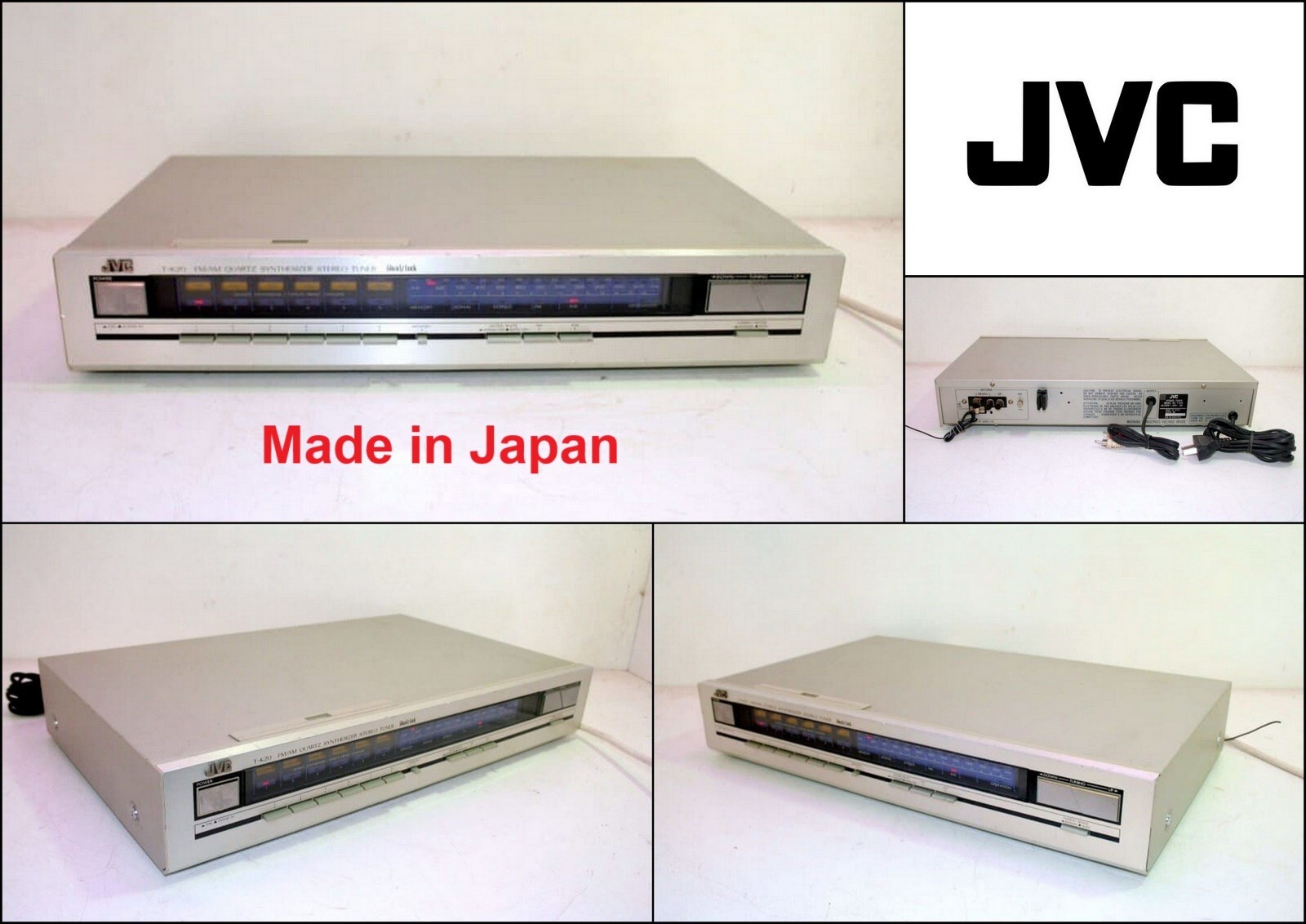 JVC T-K20 Quartz Synthesizer FM AM Stereo Tuner (Made in Japan) #617