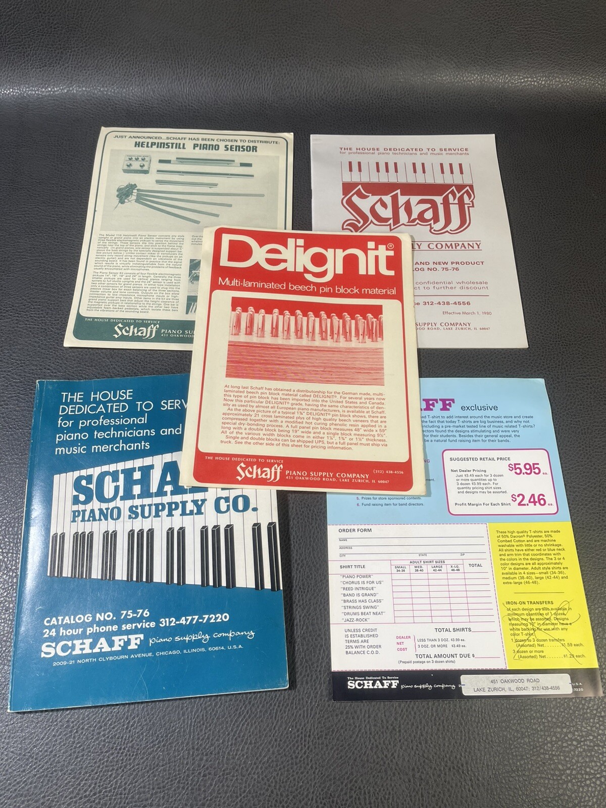 Vintage Schaff Piano Supply Co Piano & Organ Supplies Catalog Chicago Promotions