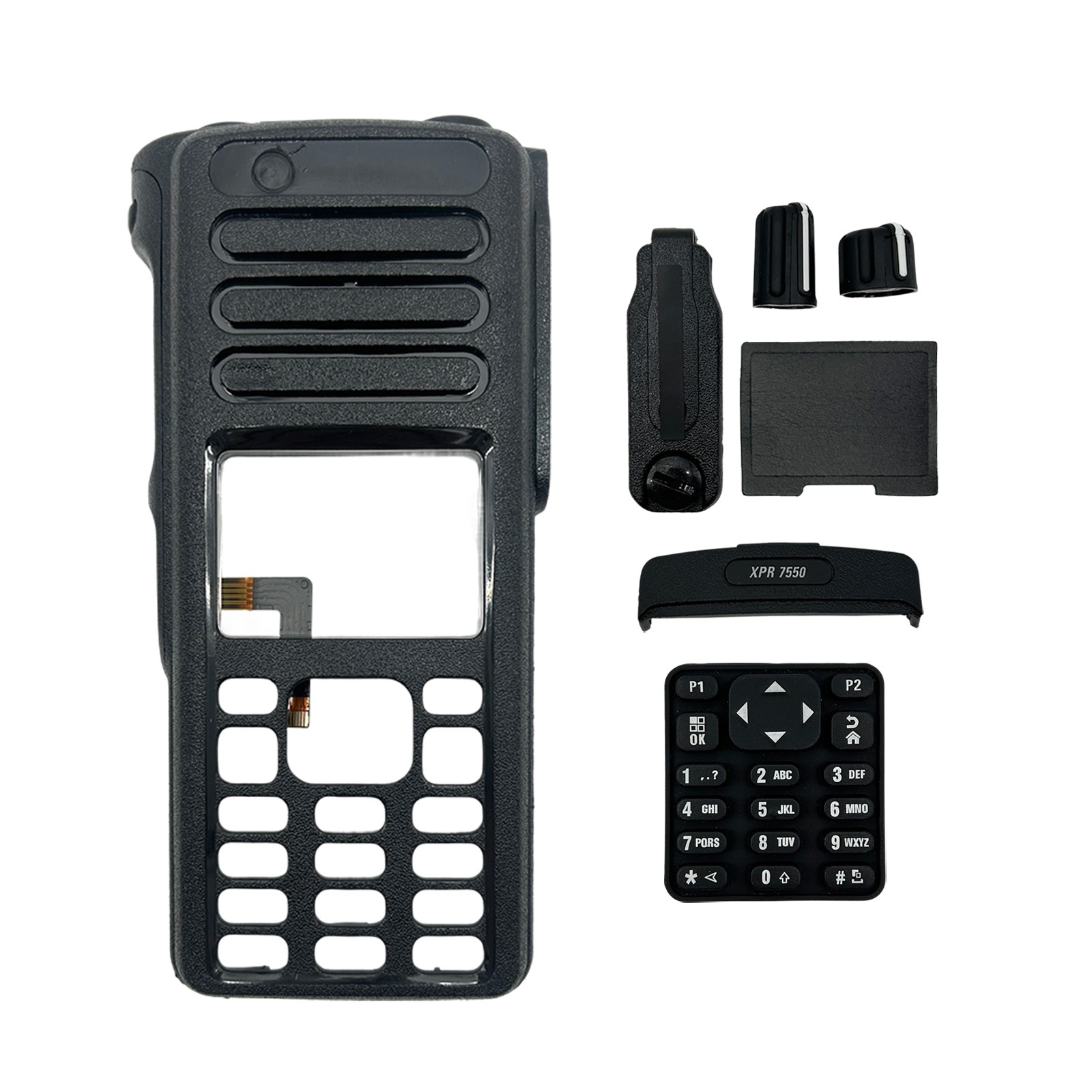 Black Replacement Housing Kit Case Compatible With XPR7550 XPR7580 DGP8550 Radio