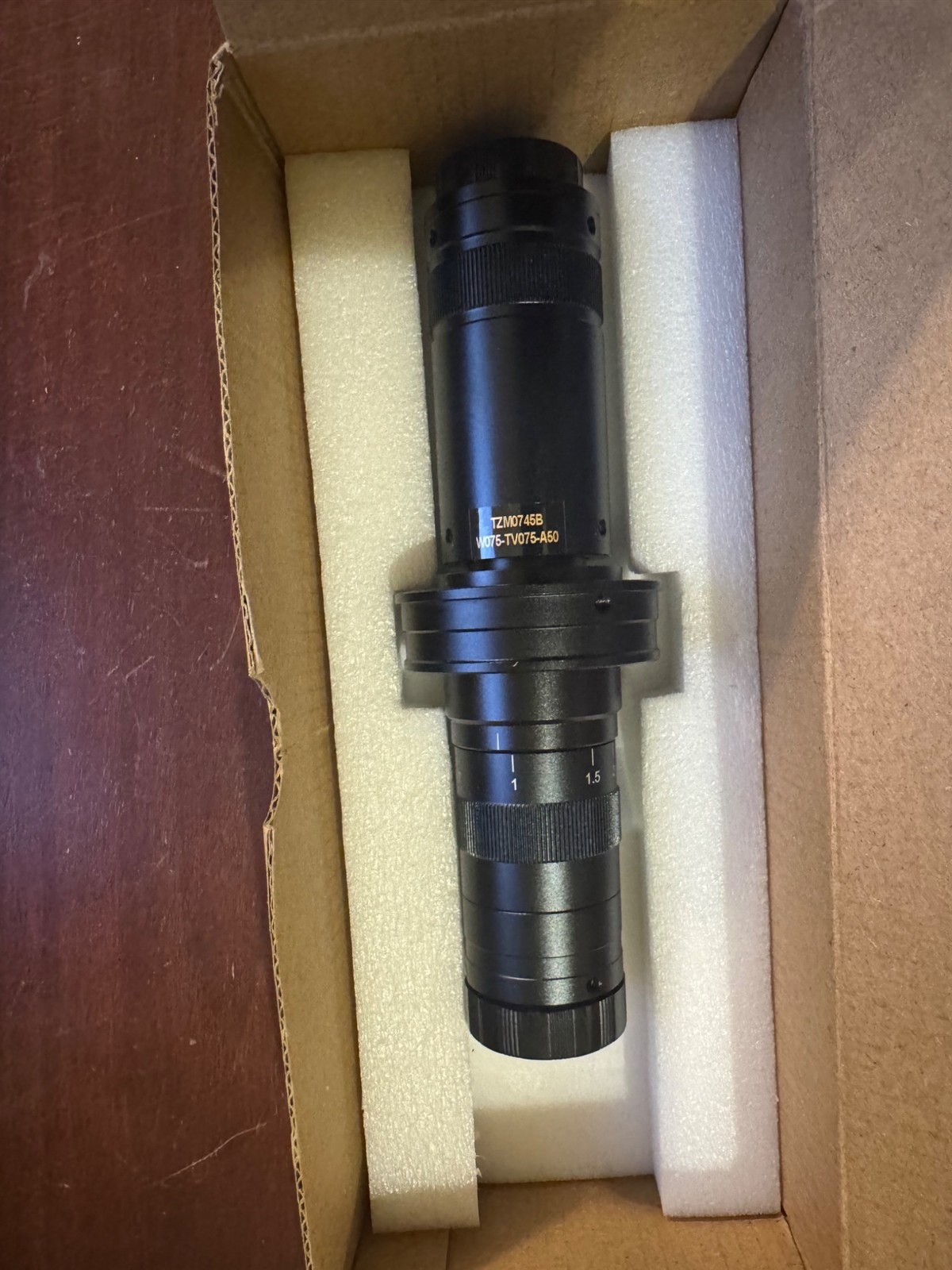 Monocular zoom microscope TZM0745B-W075-TV075-A50