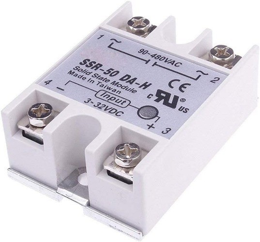Single Phase Solid State Relay SSR-50DA-H 50A DC AC Solid State Regulator SSR