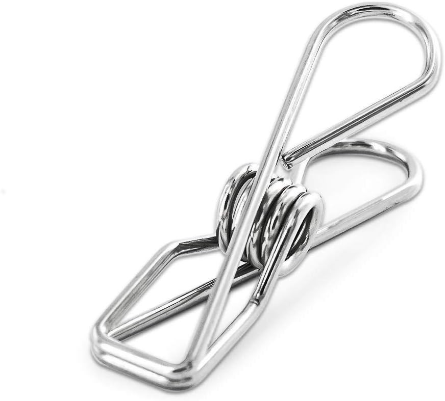 40 Pack Stainless Steel Small Clothes Pins Durable Clothes Pegs Multi-Purpose