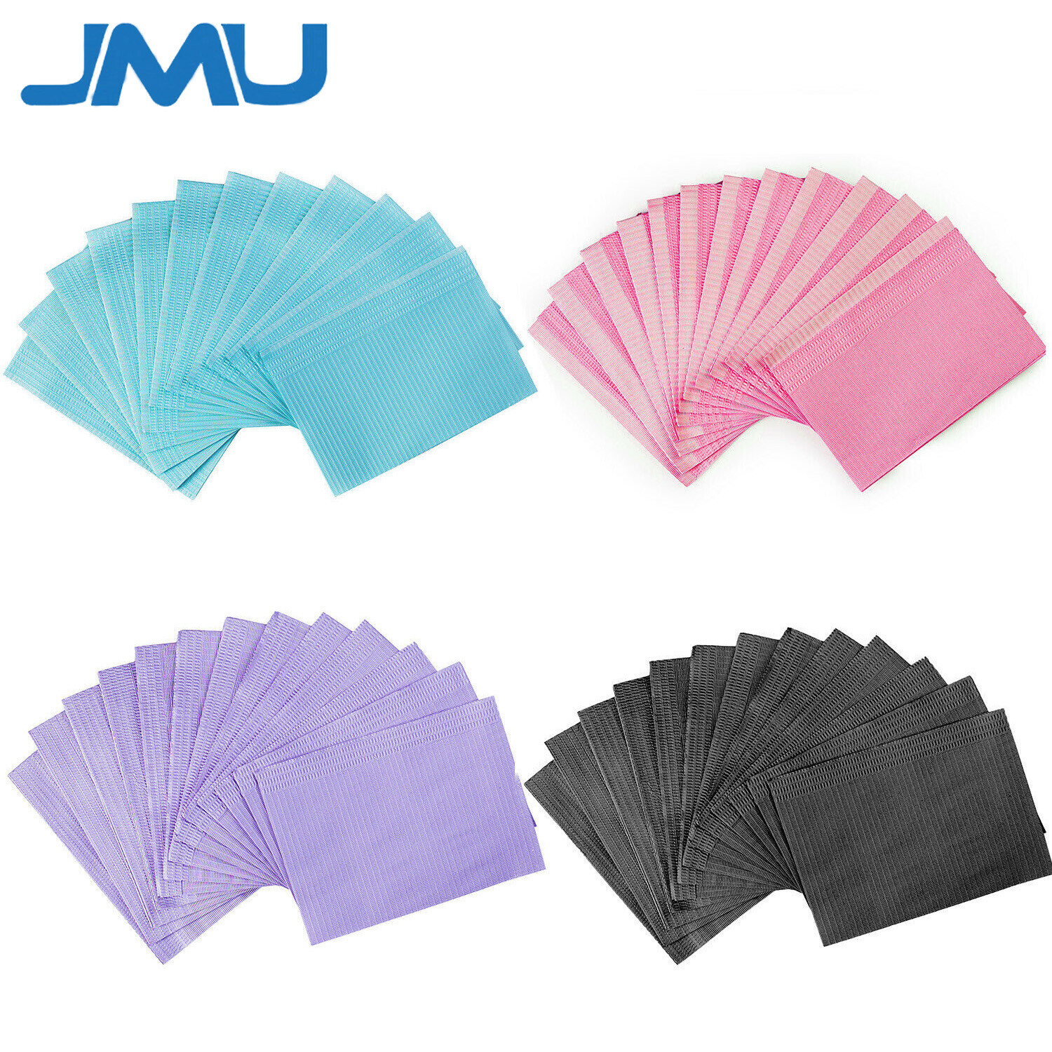 JMU Dental Patient Bibs 2+1 Ply Medical Tattoo Towel Cover Waterproof 13"x18"