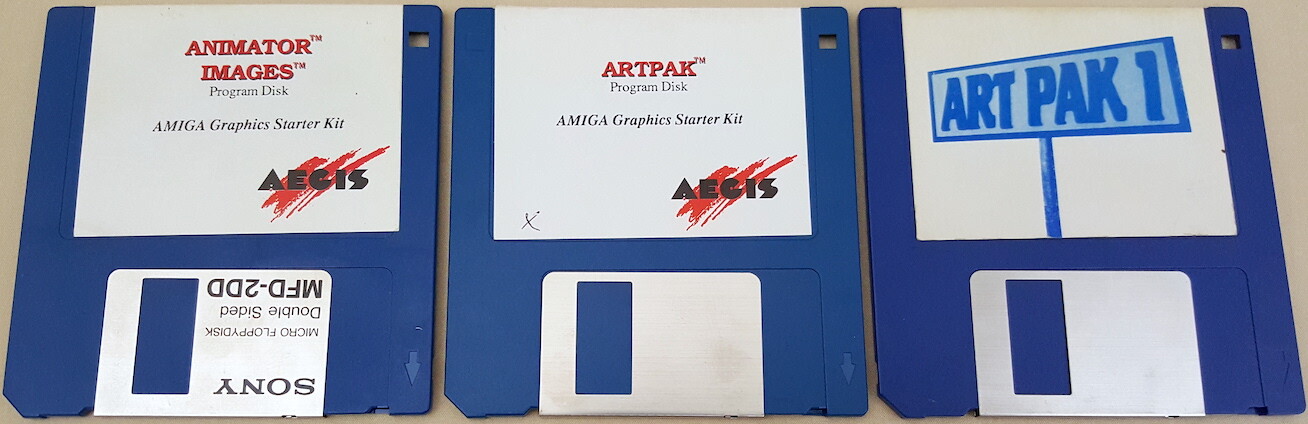 AEGIS Animator v1.20 Images v1.2g & ArtPaks 90% SACHS Images for Commodore Amiga