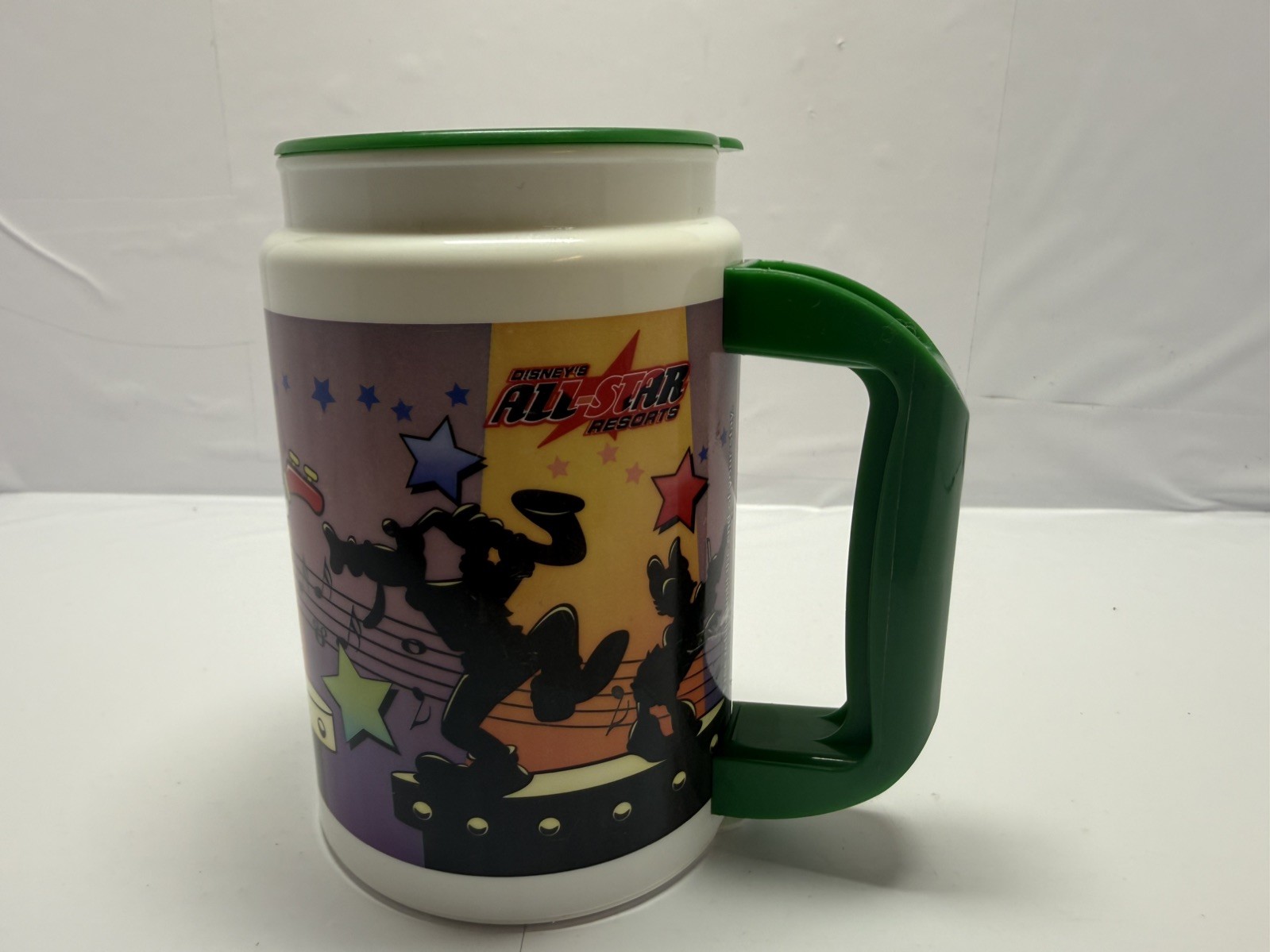 Mickey Mouse Mug Walt Disney World All Stars Resort Plastic Travel Cup 2005