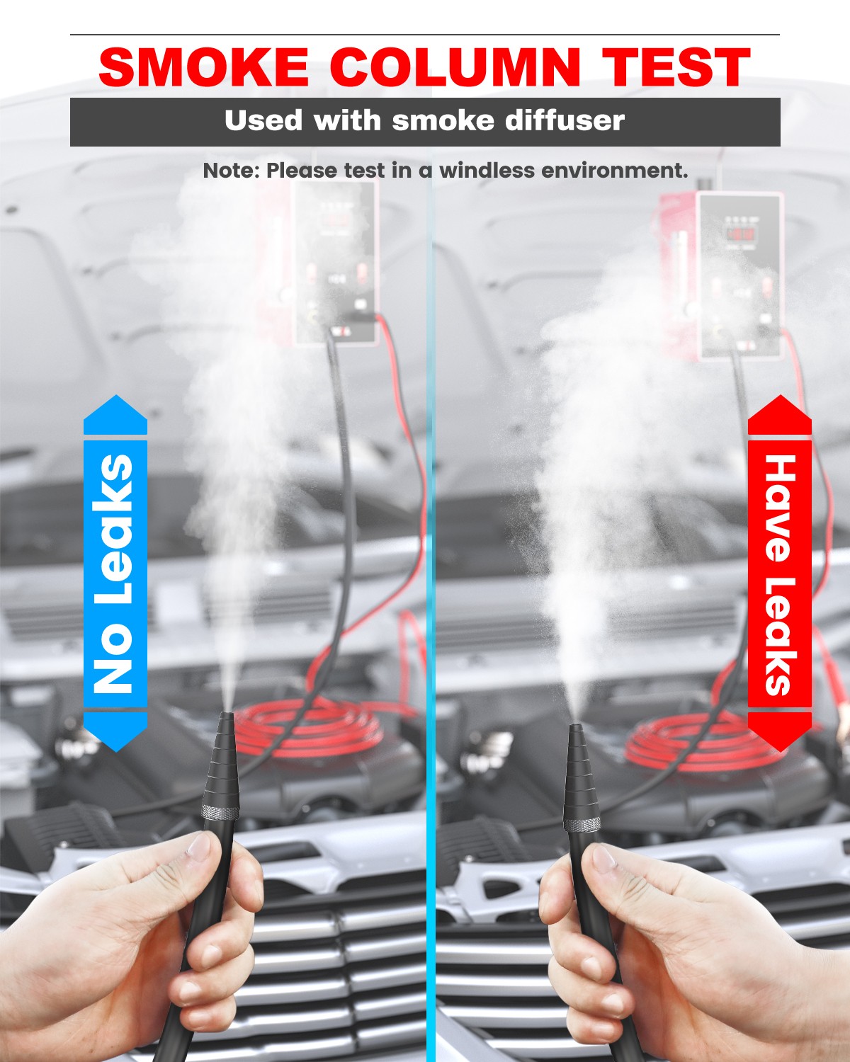 ANCEL L300 Digital Display EVAP Smoke Machine Test Pipe Leak Detector Diagnostic