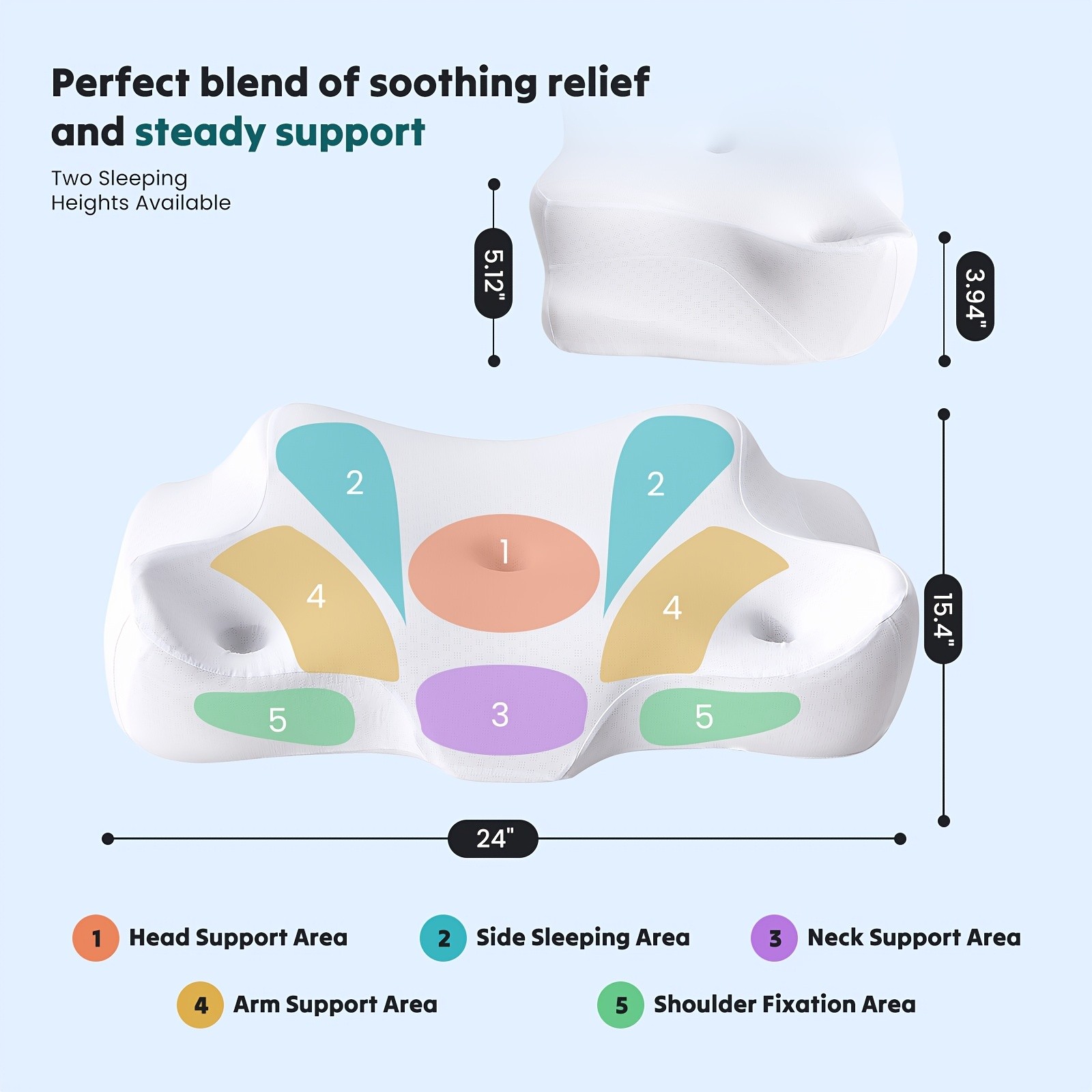 White Neck Pillow