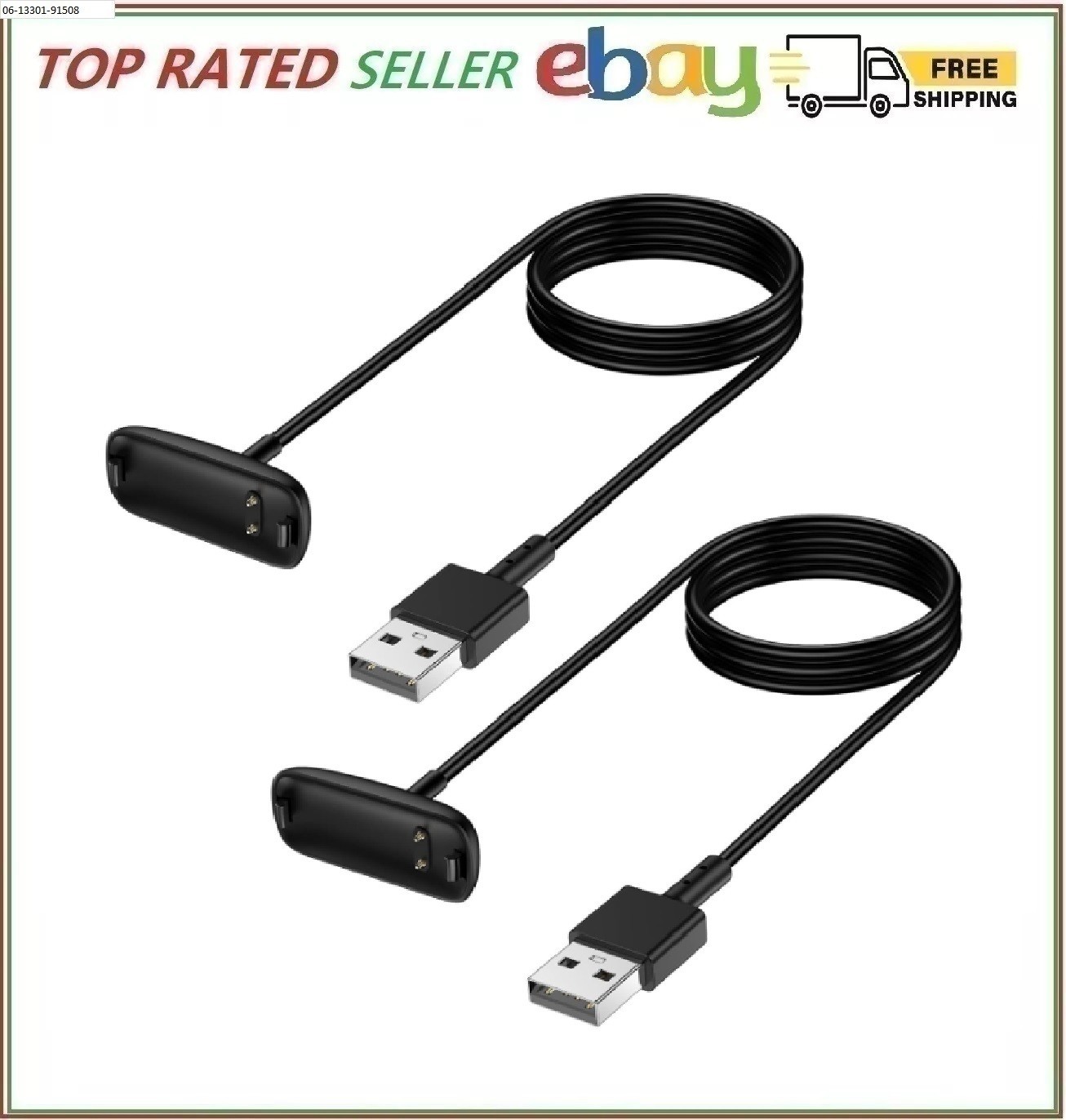 Fitbit Inspire 3 Charger Cable 2 Pack 3.3Ft